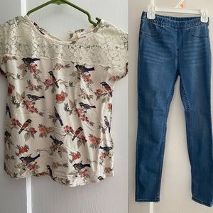 H&M shirt and jeans bundle for kids